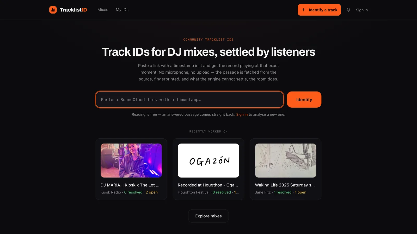 TracklistID